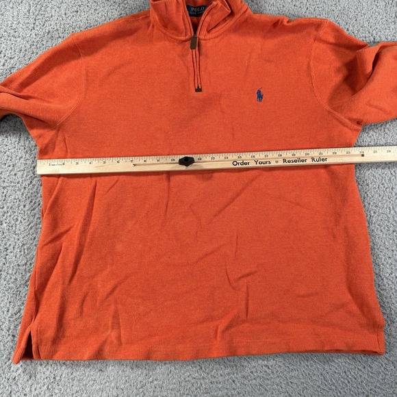 Polo Ralph Lauren Pullover Sweater Mens XL Quarter Zip Knit Pony Embroidered - Picture 9 of 14